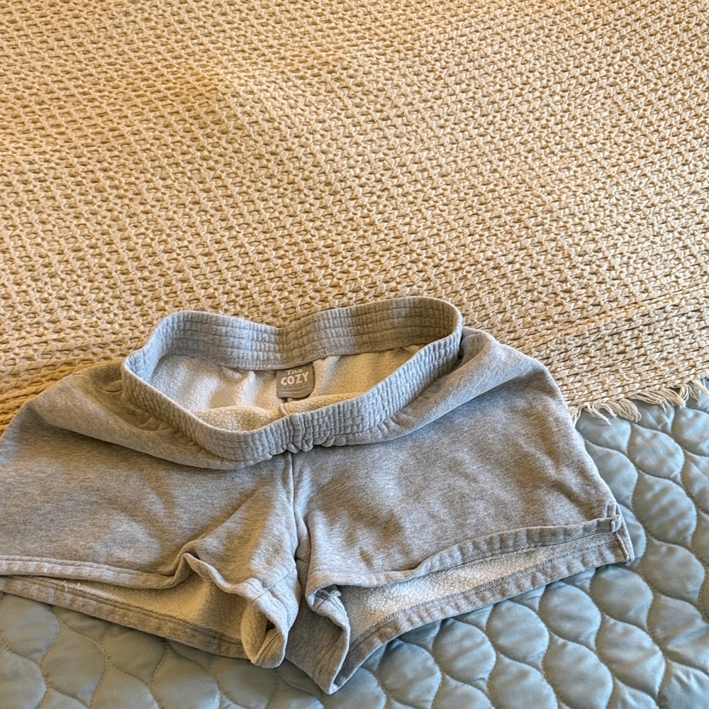 Aritzia TNA Gray Cozy Shorts